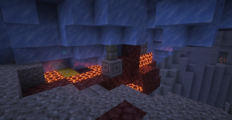 Разрушенный портал подо льдом