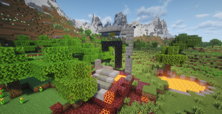 Разрушенный портал на равнинах