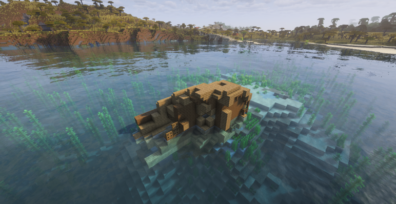 Обломки затонувшего корабля