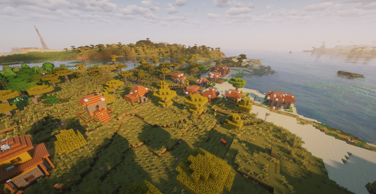 Зомби-деревня у самого океана