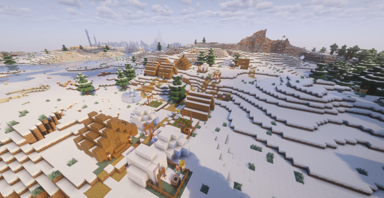 Деревня снежных равнин