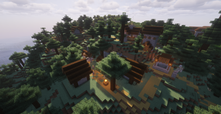 Таежная деревня на склоне