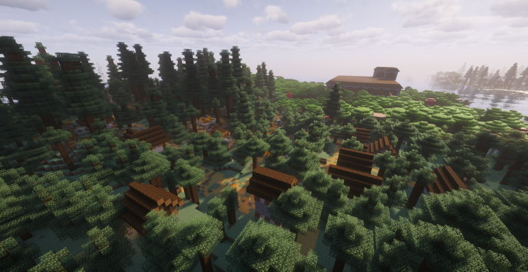 Стартовая точка и деревня