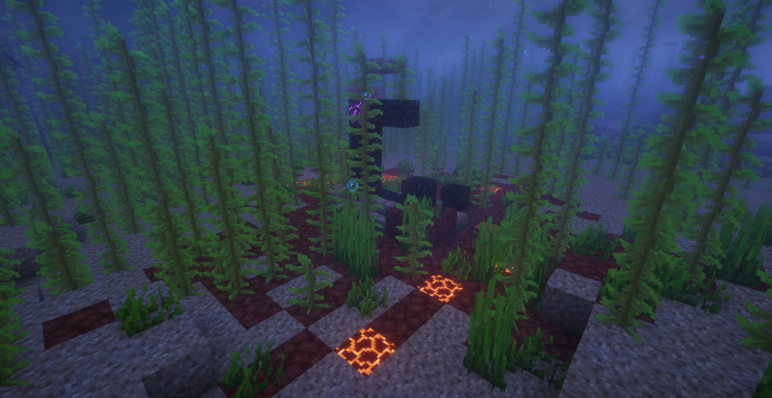 Разрушенный портал на дне