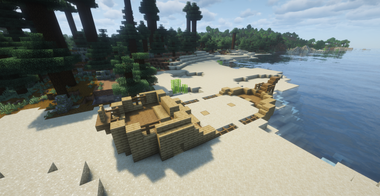 Выброшенный на берег корабль