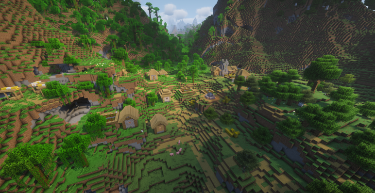 Деревня на границе биомов