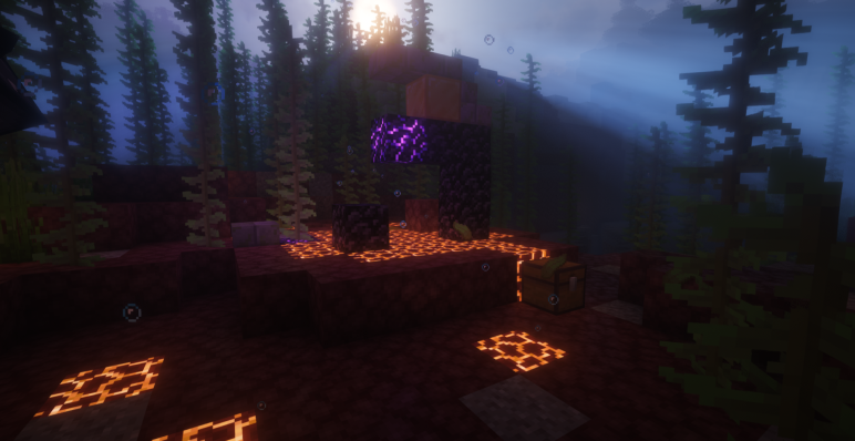 Портал под толщей воды