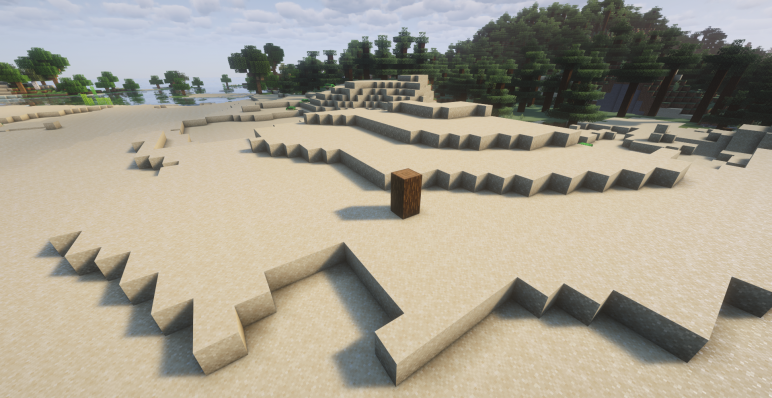 Следы корабля на песке