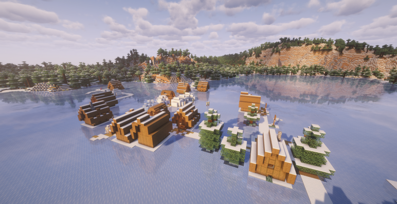 Деревня на льду