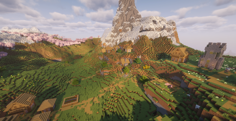 Деревня и аванпост рядом