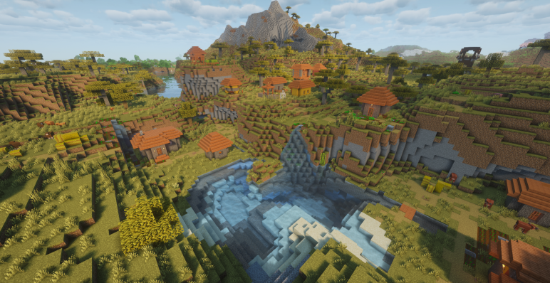 Деревня процветает в саванне