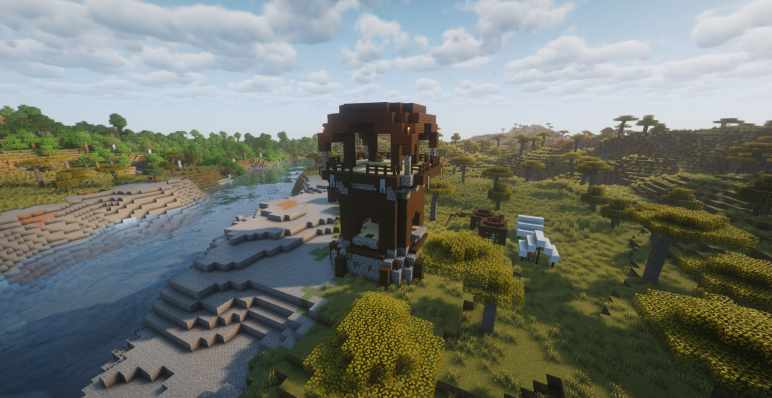 Аванпост напротив деревни