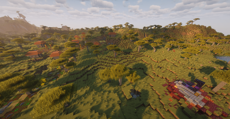 Саванна, деревня и портал